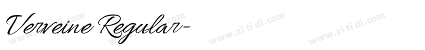 Verveine Regular字体转换